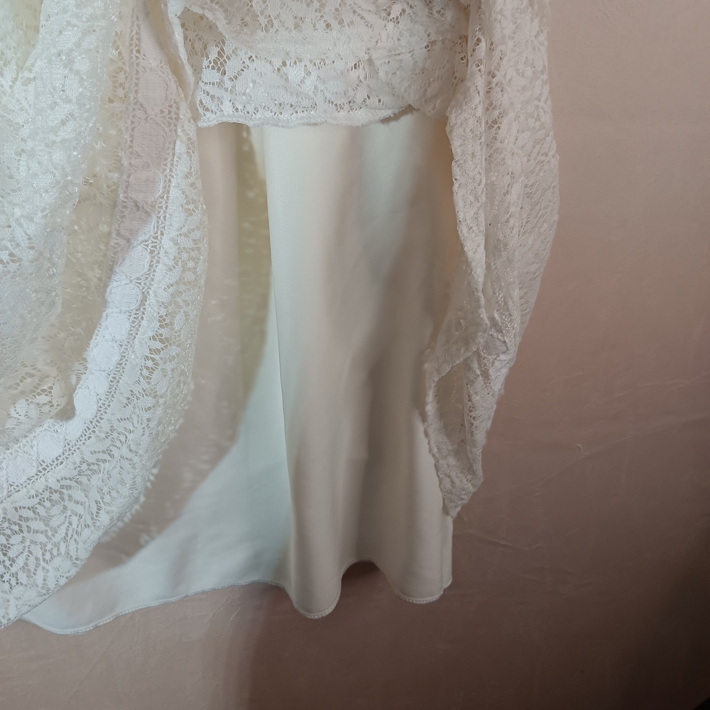 Studio West 🦋 Cream Textured Midi Skirt - Picture 2 of 6